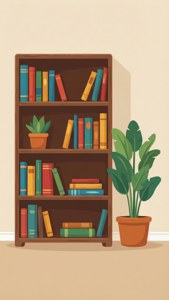 Bookshelf Vector Home