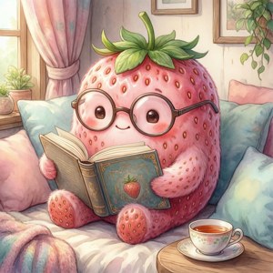Bookworm Strawberry