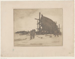 Boot in aanbouw