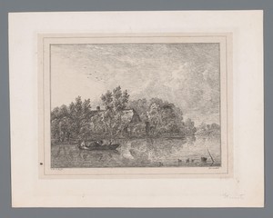 Boot op de Merwede bij Dordrecht