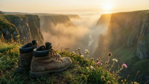 Boots at the Cliff Edge