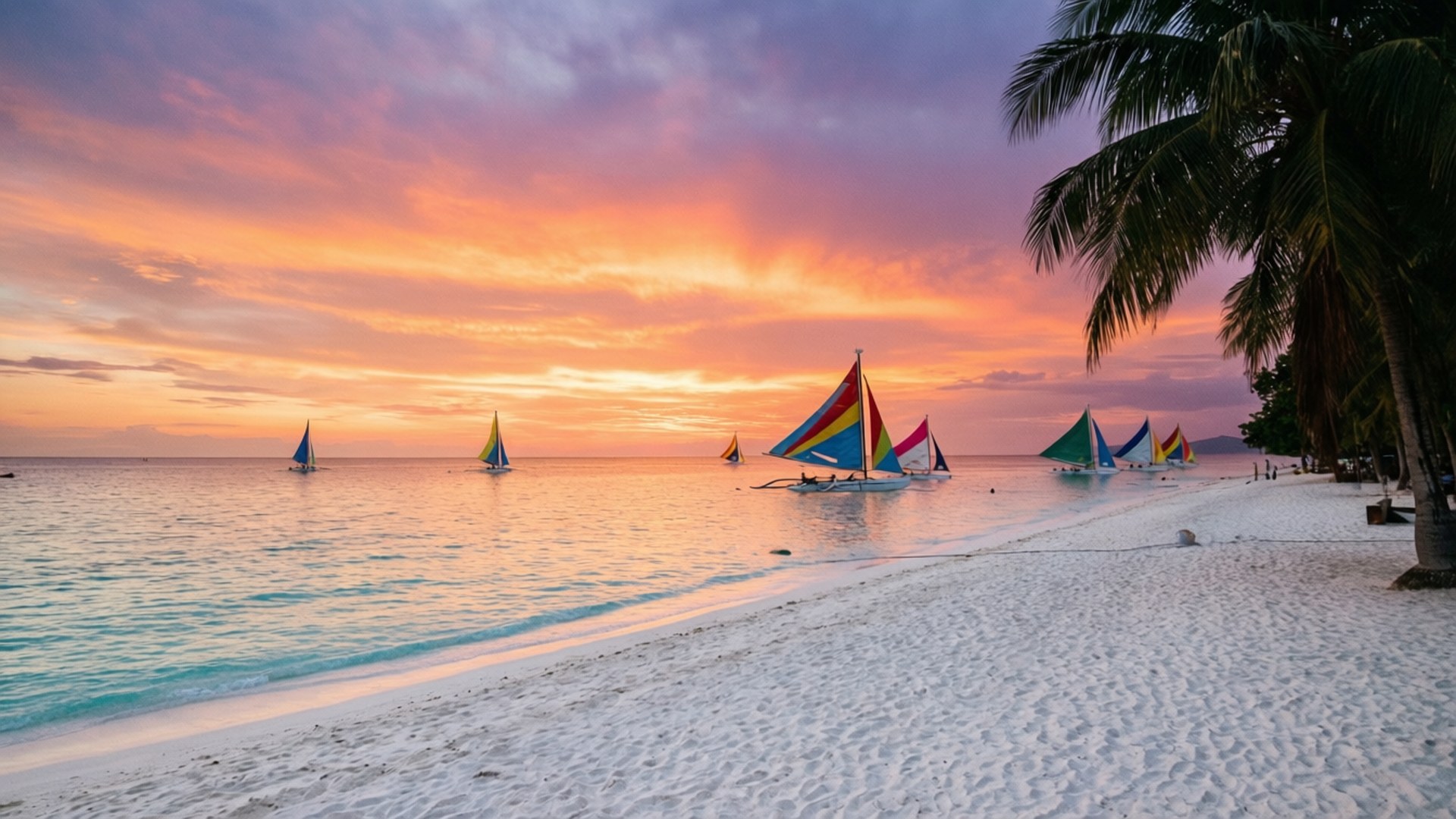 Boracay Sunset Serenity by Wallpapers.art Studio