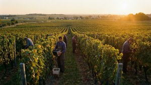 Bordeaux Harvest Sunset