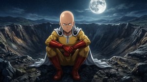 Bored Hero in Moonlight
