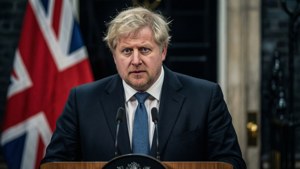 Boris Johnson at Podium