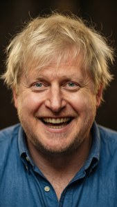 Boris Johnson Laughing Close-up