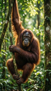 Borneo Orangutan Portrait