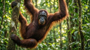 Borneo Orangutan Portrait