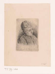 Borstbeeld van een jonge vrouw