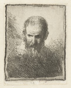 Borstbeeld van een oude man