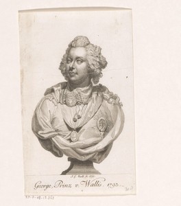 Borstbeeld van George IV als Prince of Wales