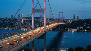 Bosphorus Bridge at Dusk