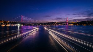 Bosphorus Bridge Light Trails