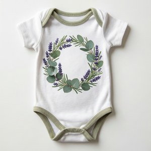 Botanical Baby Onesie SVG