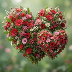 Botanical Floral Hearts