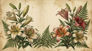 Botanical Lily Study