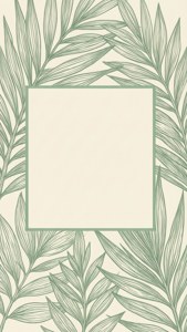 Botanical Line Art Frame