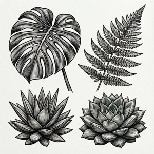 Botanical Sketches Set