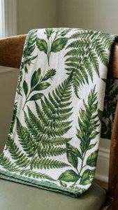 Botanical Tea Towel Draped