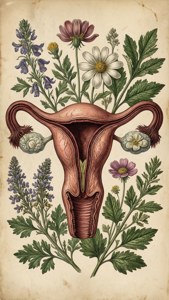 Botanical Vintage Uterus
