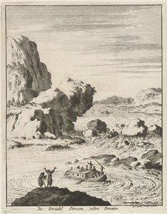 Boten op de Donau in Strudengau