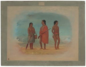 Botocudo Chief, His Wife, and a Young Man