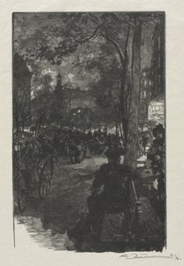 Boulevard Montmartre, Evening