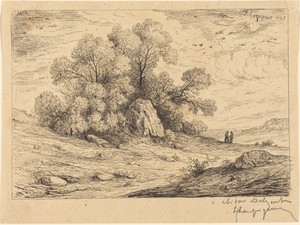 Bouquet d'arbres aux rochers (Stand of Trees with Rocks)