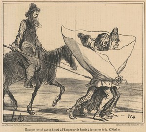 Bouquet envoyé ... A l'empereur de Russie ...