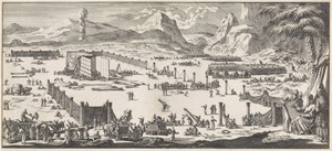 Bouw van de tabernakel onder leiding van Mozes