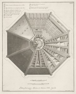 Bovenaanzicht van het Battistero di San Giovanni te Florence