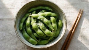Bowl of Salted Edamame