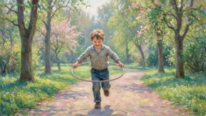 Boy with Hoop