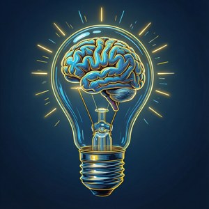Brain Lightbulb Idea