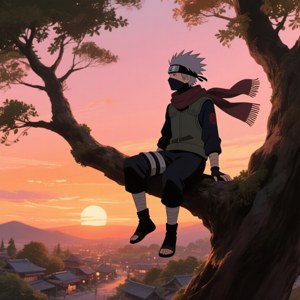 Branch at Sunset