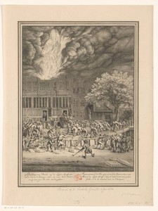 Brand in een huis op de Leidsegracht, 1684