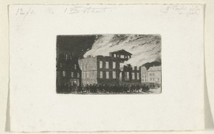 Brand in Museum Boijmans, 1864