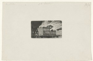 Brand in Museum Boijmans, 1864