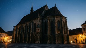 Brasov Black Church Twilight