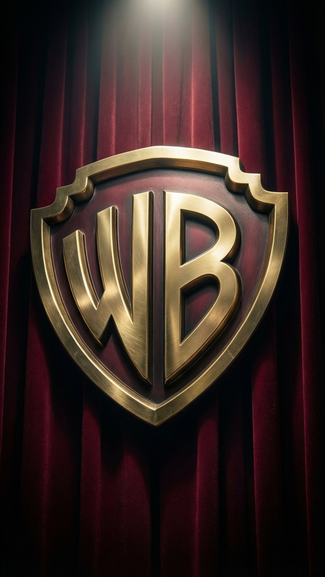 Brass Shield on Velvet by Wallpapers.art Studio