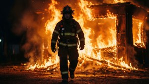Brave Firefighter Hero