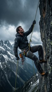 Brave Mountain Climber
