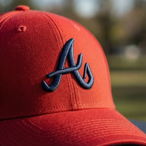 Braves Cap Close-Up