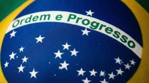 Brazil Flag Globe Detail