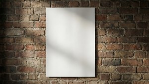 Brick Wall Blank Poster