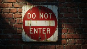 Brick Wall Warning