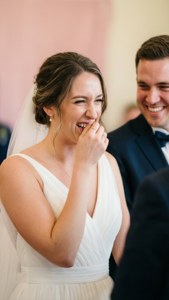 Bride's Laughing Moment