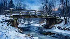 Bridge in Blue Dusk