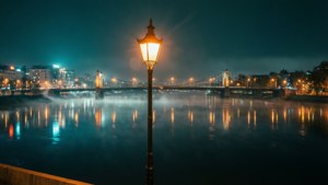 Bridge Lamp Reflections