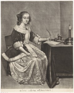 Briefschrijvende vrouw